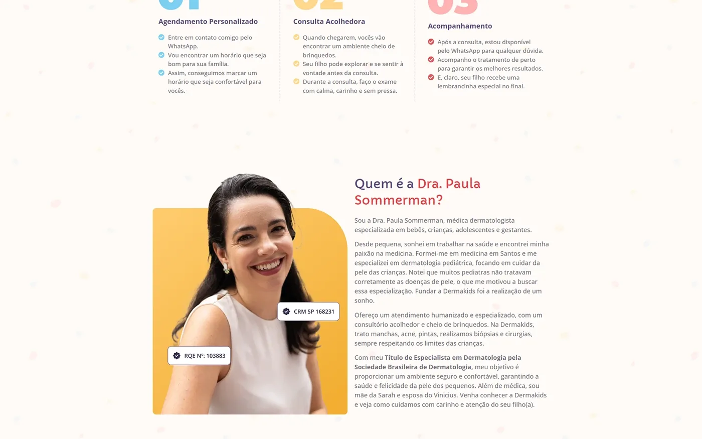 Os três passos e a história da Dra. Paula.