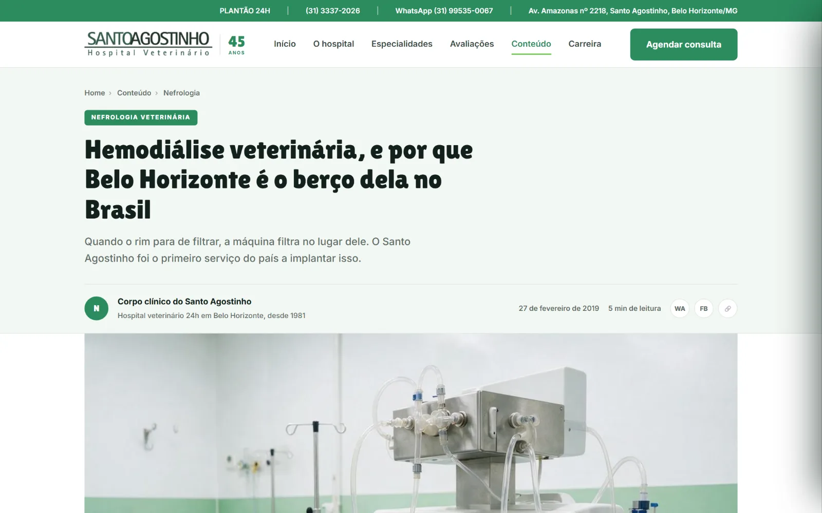 Um dos 10 artigos, escrito a partir do texto do corpo clínico.