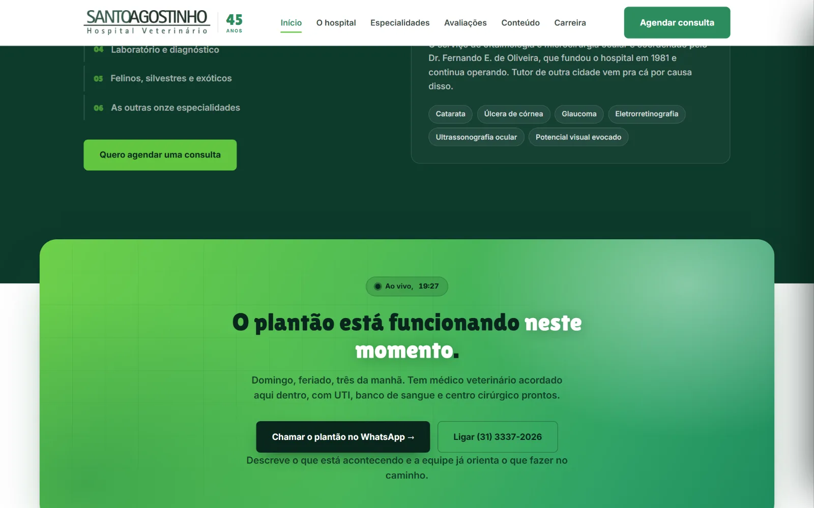O bloco do plantão, que avisa que tem médico acordado agora.